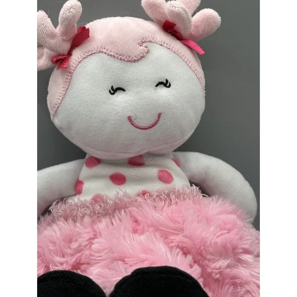 Baby Starters‎ 2016 Lovey Plush Doll Pink White Polka Dots 12'' Stuffed Animal